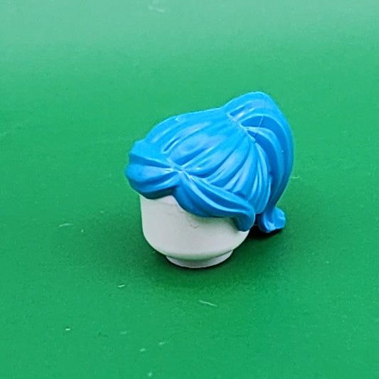 Lego Minifigure Female Hair Ponytail Dark Azure Blue 87990 18227
