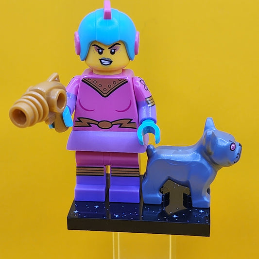 Retro Space Heroine Series 26 CMF Minifigure Lego (Complete Set, with stand and accessories) col26-4