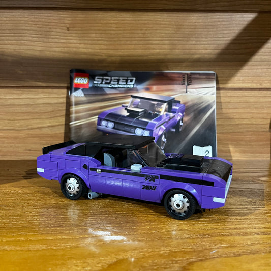 Speed Champions 1970 Dodge Challenger T/A Pre-Built Lego 76904 purple