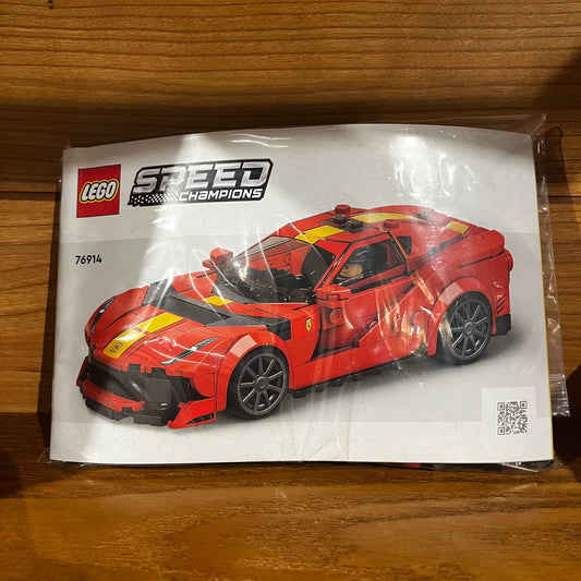76914 Ferrari 812 Competizione Speed Champions Not Built Lego red