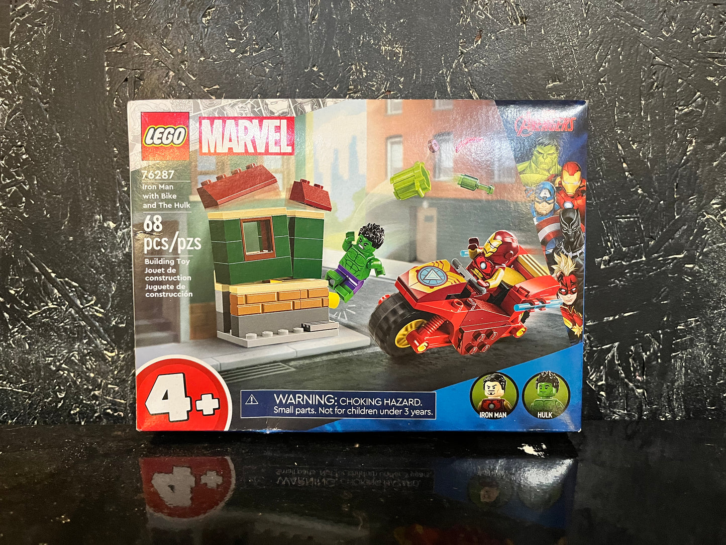 76287 Iron Man with Bike and The Hulk Marvel Lego Set
