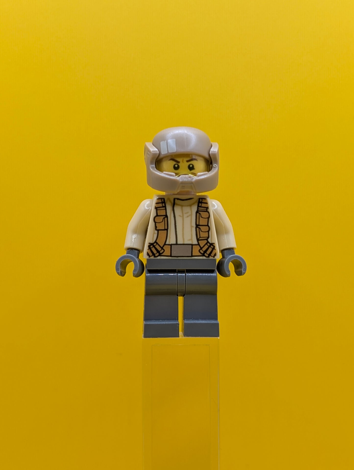 Resistance Trooper sw0696 Tan Jacket, Moustache Star Wars Lego Minifigure