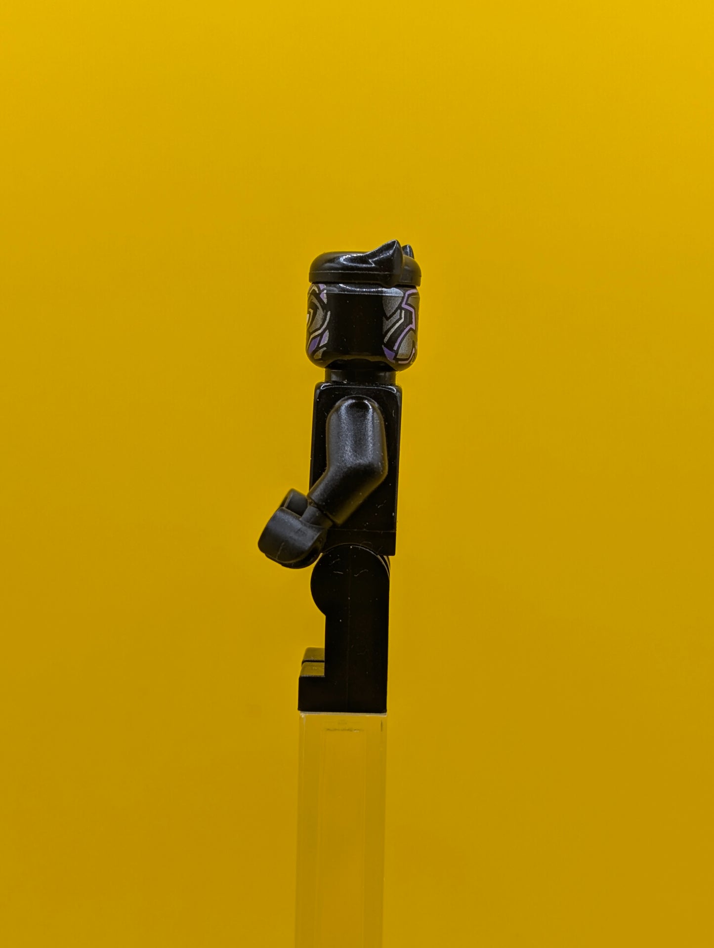 Black Panther sh0728 Dark Purple and Lavender Highlights Marvel Lego Minifigure