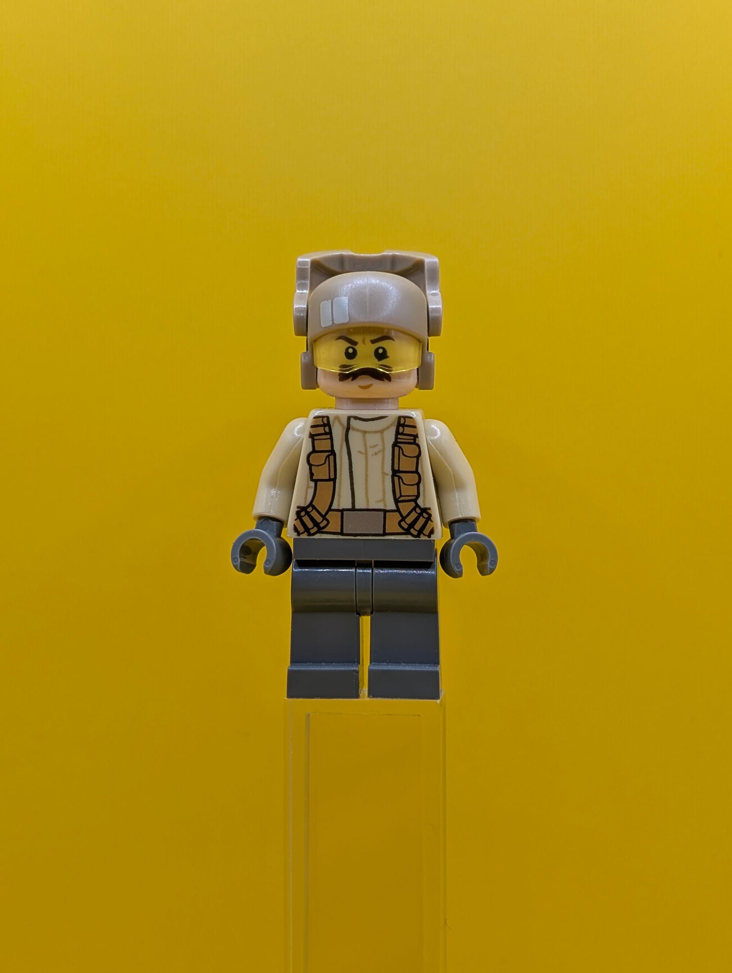 Resistance Trooper sw0696 Tan Jacket, Moustache Star Wars Lego Minifigure