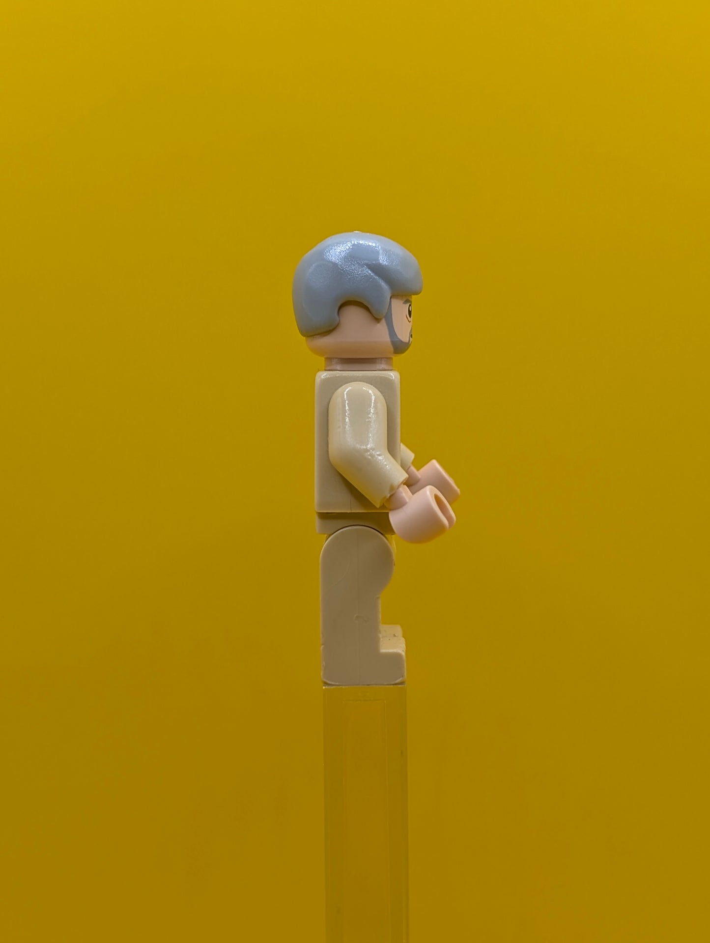 Obi-Wan Kenobi sw0274 Old, Light Nougat, White Pupils Star Wars Lego Minifigure