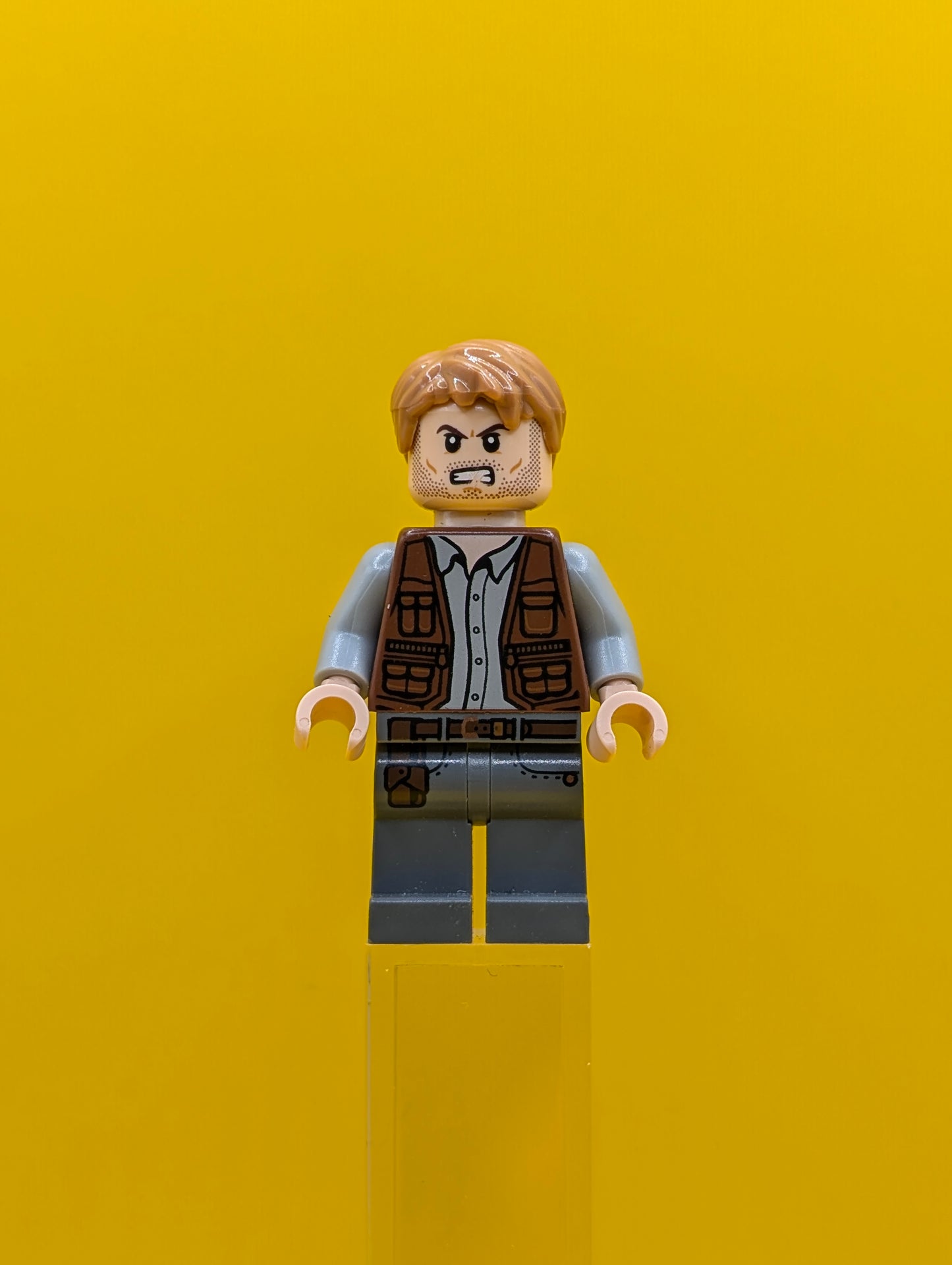 Owen Grady jw011 Leather Vest Jurassic World Lego Minifigure