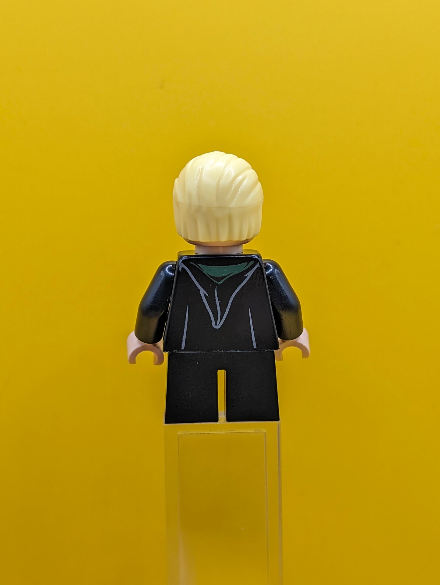 Draco Malfoy hp254 Black Torso Slytherin Robe, Black Short Legs Minifigure Lego