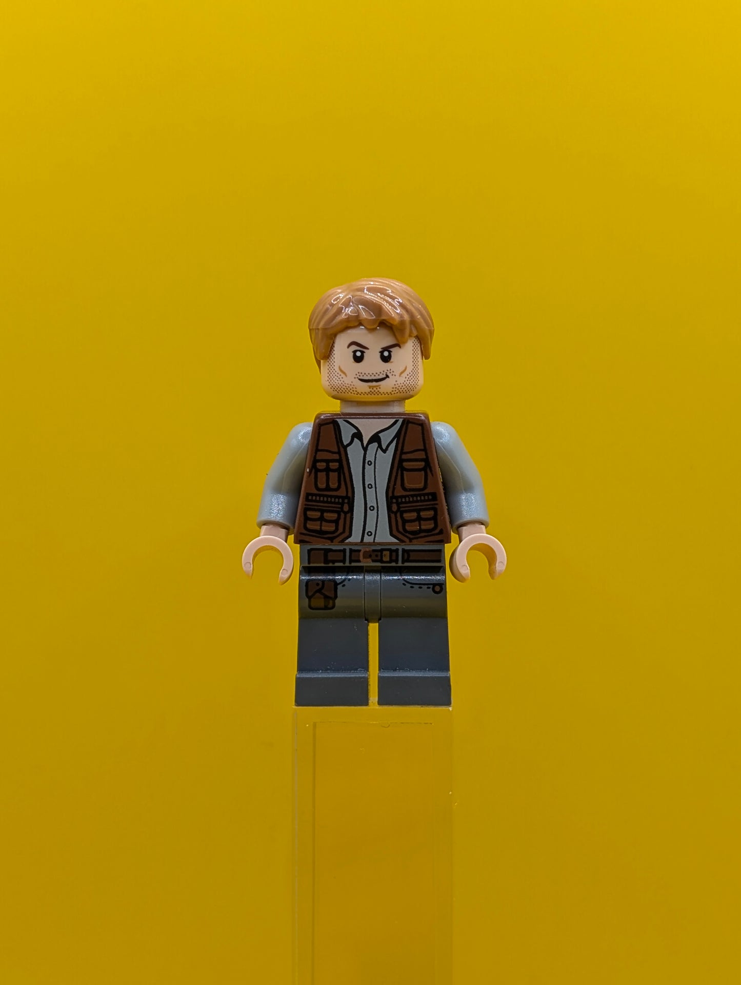 Owen Grady jw011 Leather Vest Jurassic World Lego Minifigure