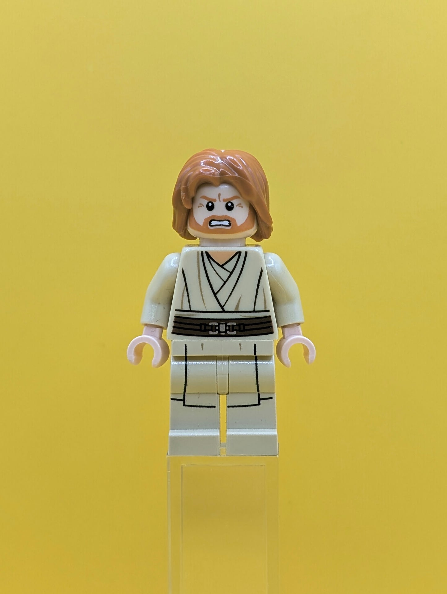 Obi-Wan Kenobi sw0489 (Mid-Length Tousled with Center Part Hair) Star War Lego Minifigure