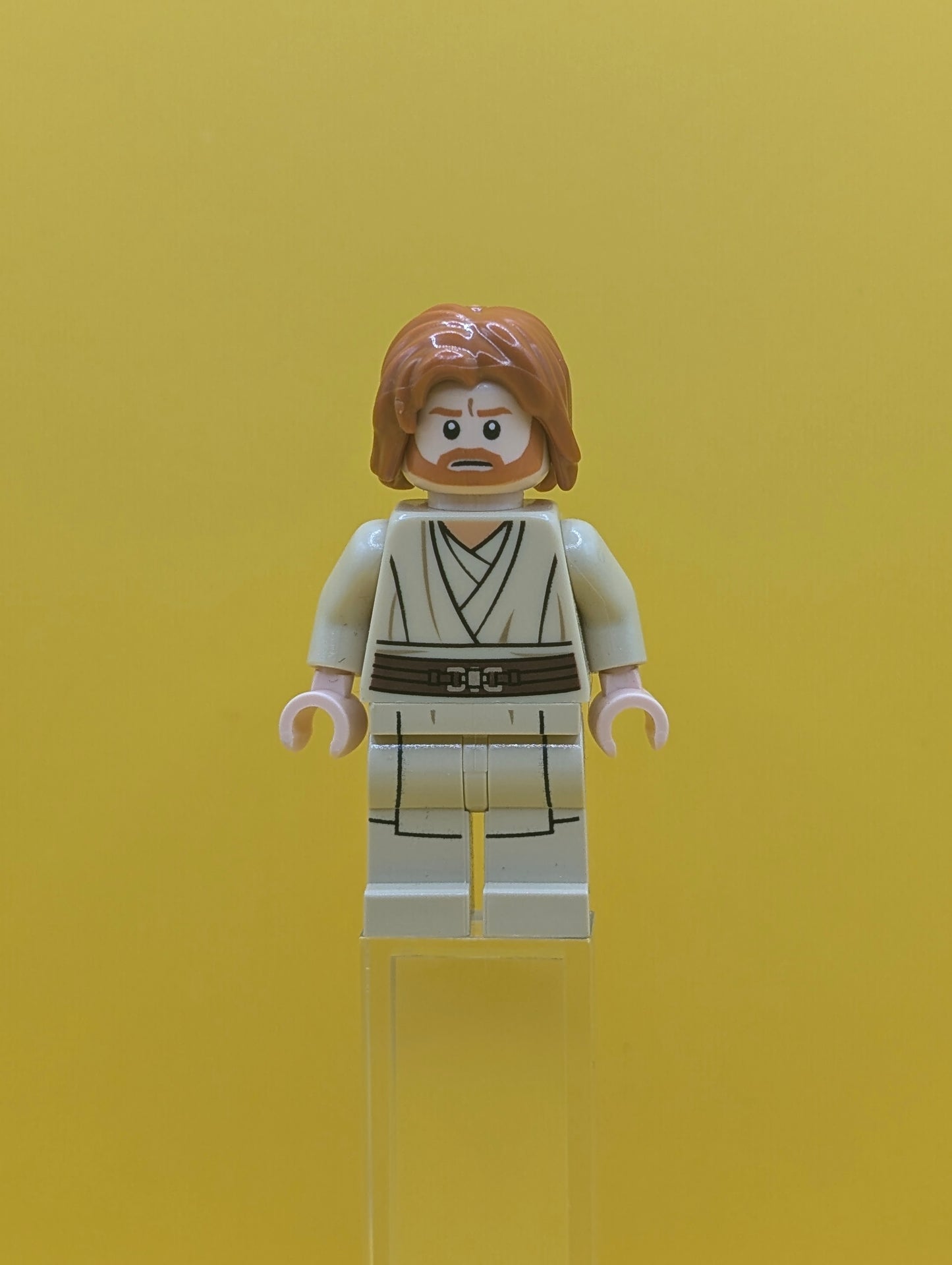 Obi-Wan Kenobi sw0489 (Mid-Length Tousled with Center Part Hair) Star War Lego Minifigure