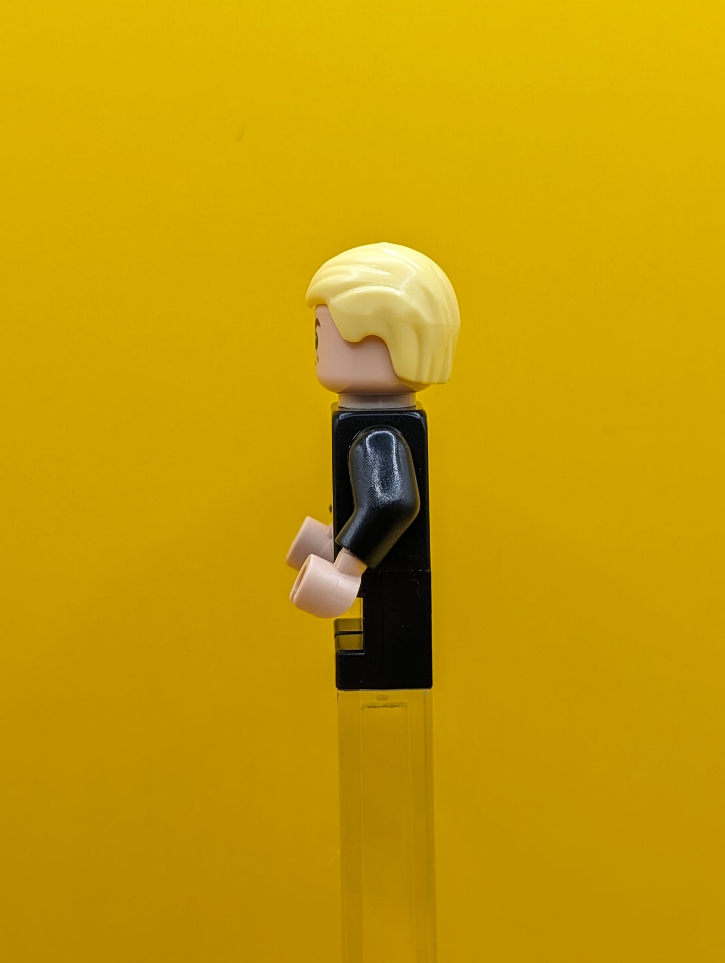 Draco Malfoy hp254 Black Torso Slytherin Robe, Black Short Legs Minifigure Lego