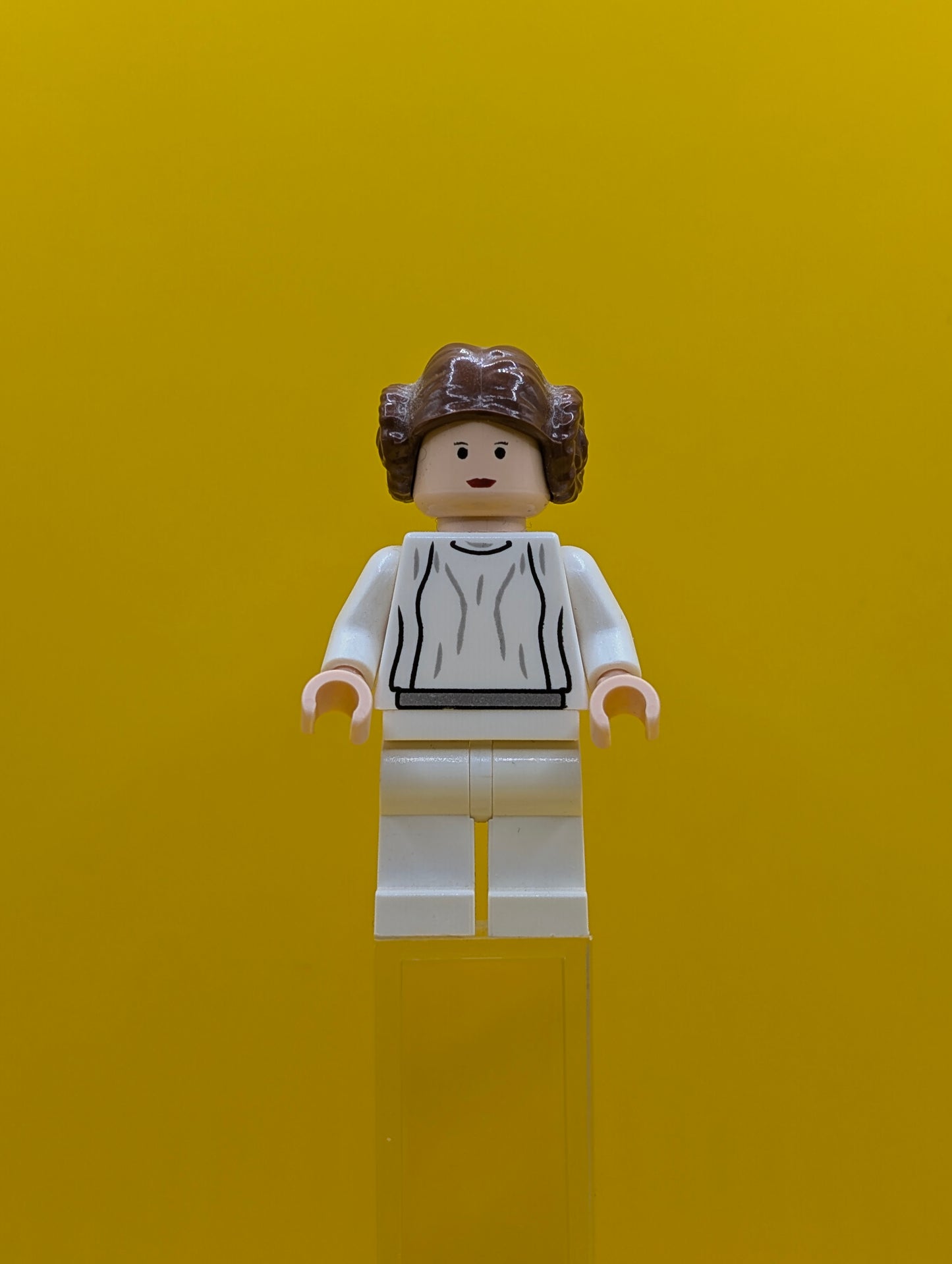 Princess Leia sw0175 Light Nougat, White Dress, Small Eyes Star Wars Lego Minifigure