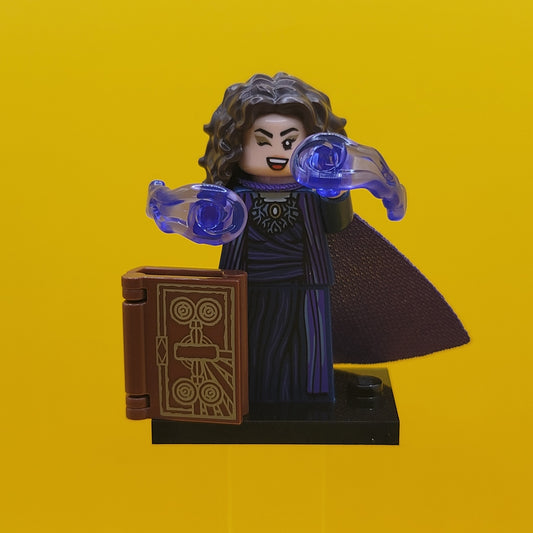 Agatha Harkness Marvel Studios Series 2 CMF Minifigure Lego (Complete Set, with stand and accessories) colmar2-1