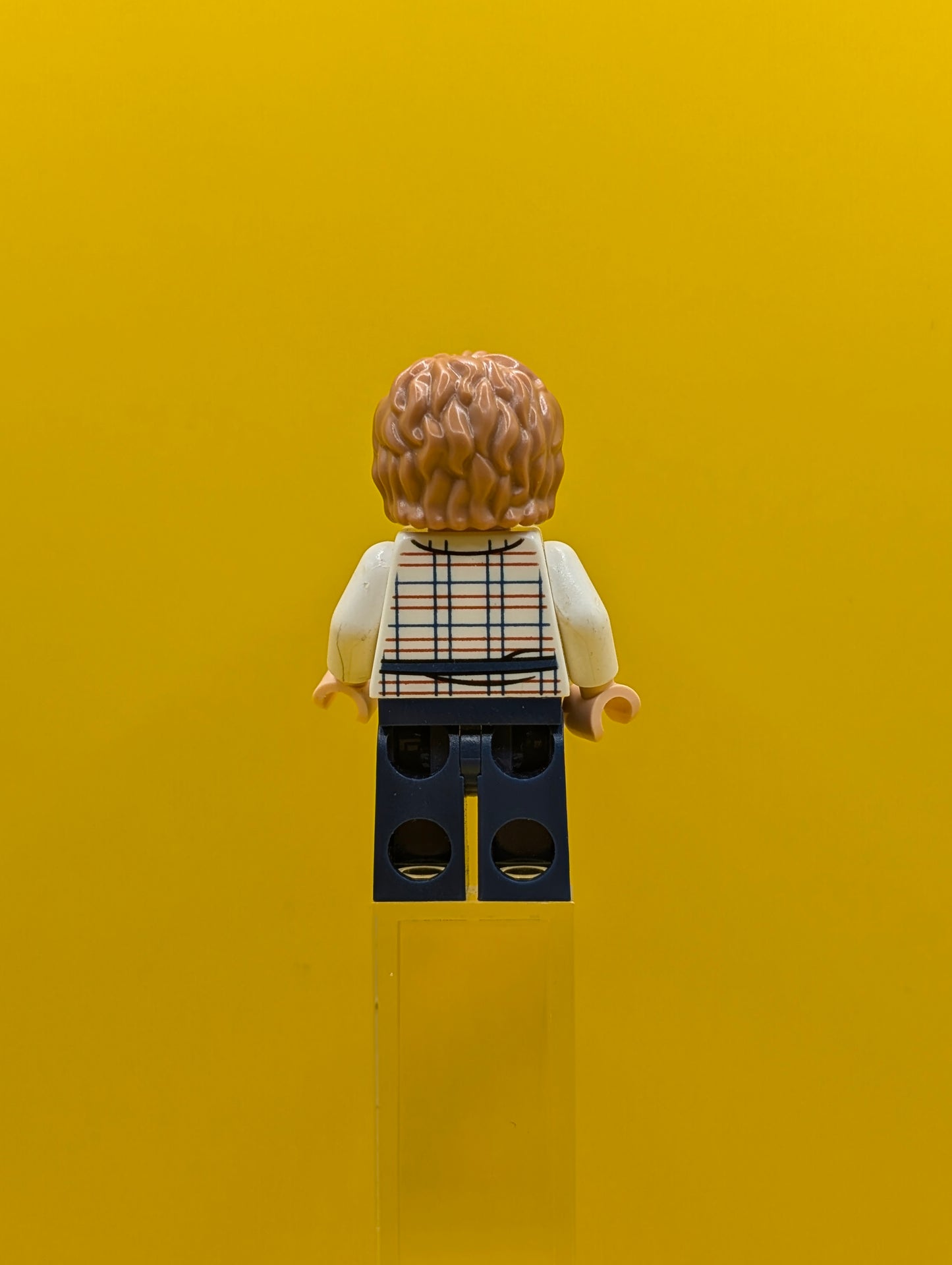 Gray Mitchell jw002 White Shirt, Dark Blue Legs Jurassic World Lego Minifigure