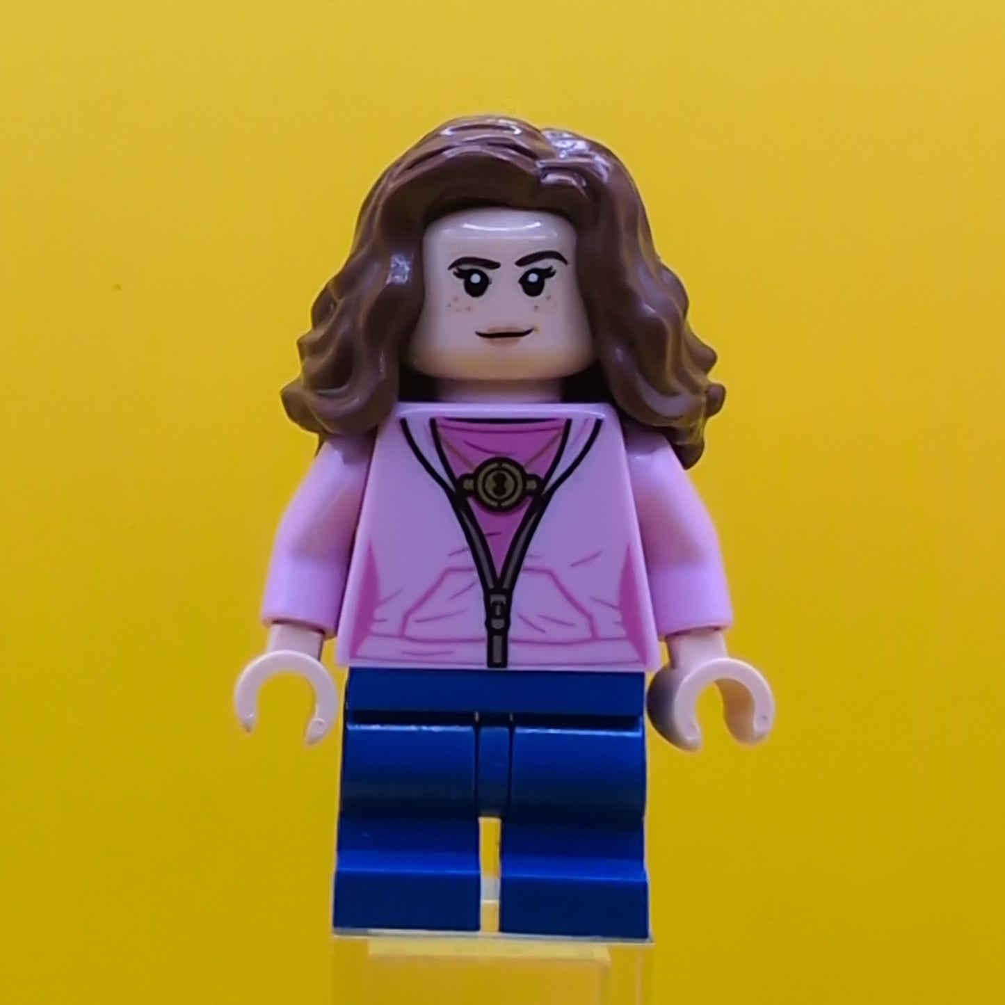 Hermione Granger hp181 Bright Pink Jacket with Time Turner Necklace Minifigure Lego