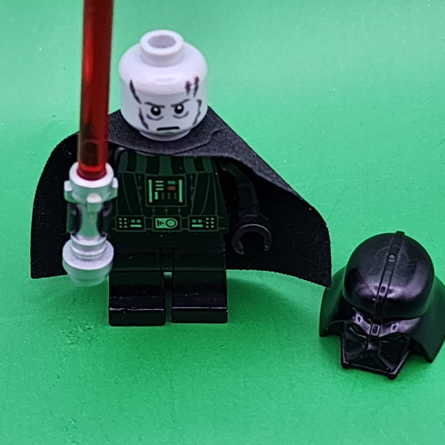 Lego Darth Vader Minifigure White Pupils sw0277 Star Wars