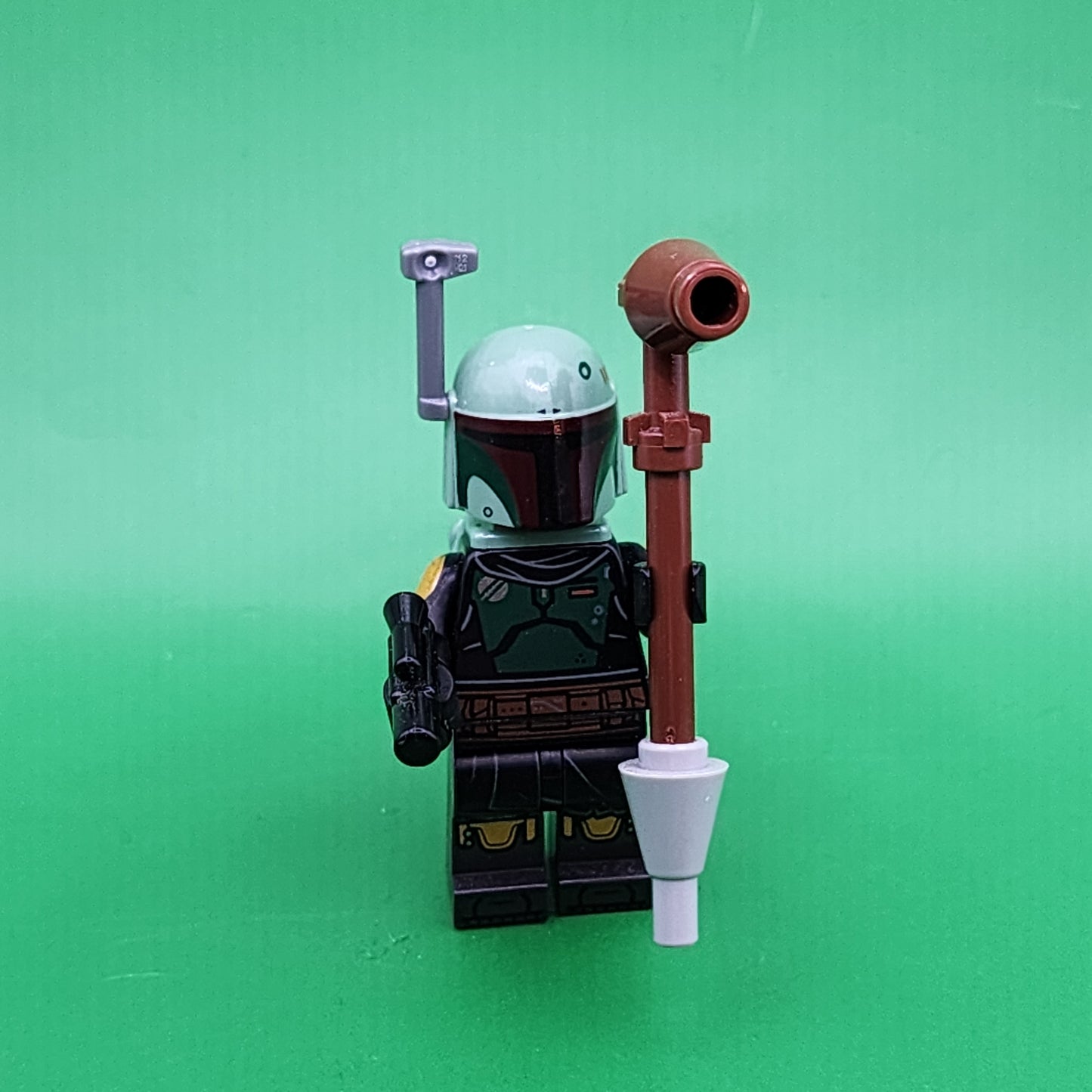Lego Boba Fett Minifigure Repainted Beskar Armor, Jet Pack, Rangefinder sw1158 Star Wars The Mandalorian