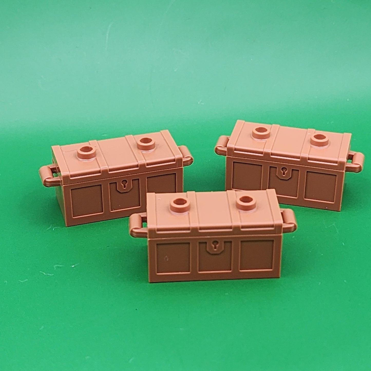 Lego Minecraft 3x Chest Treasure Medium Nougat Flat Lid 4738ac03
