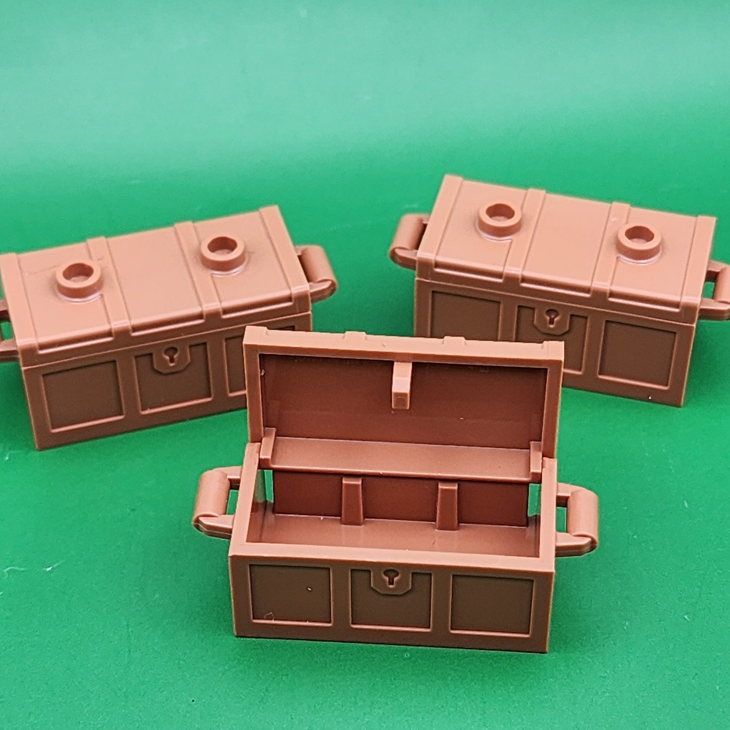 Lego Minecraft 3x Chest Treasure Medium Nougat Flat Lid 4738ac03