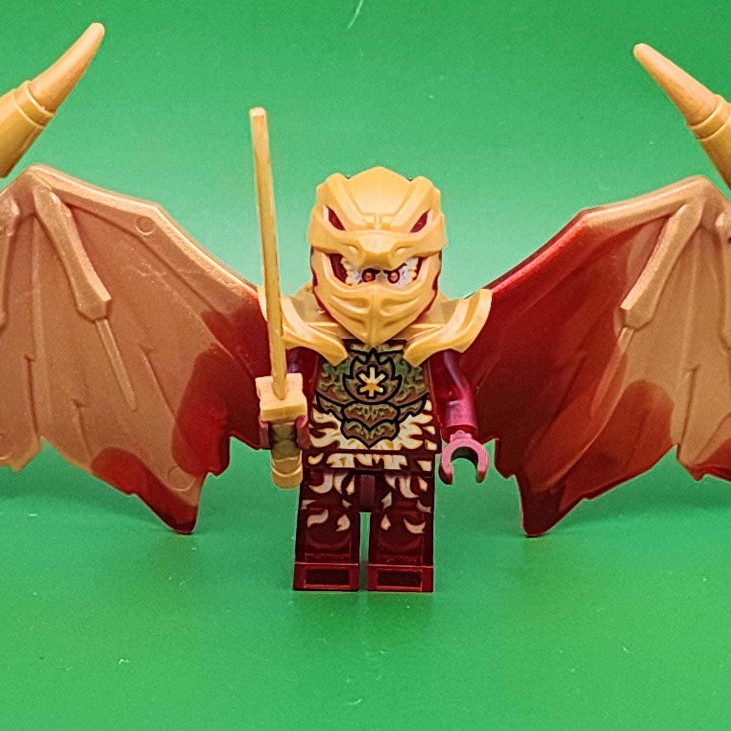 Lego Kai Golden Dragon Minifigure njo757 Red Wings Sword