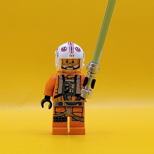Lego Luke Skywalker Pilot Minifigure sw1139 Lightsaber