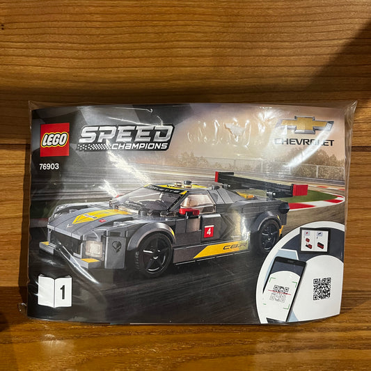 76903 Chevrolet Corvette C8.R Race Car Speed Champions Not Built Lego grey