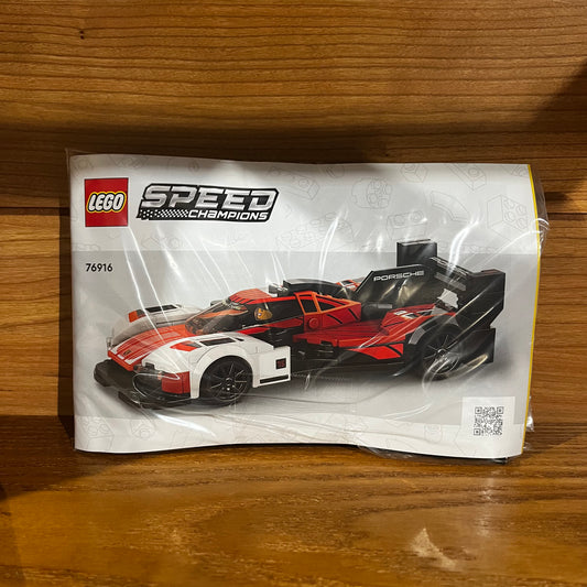 76916 Porsche 963 Speed Champions Not Built Lego red