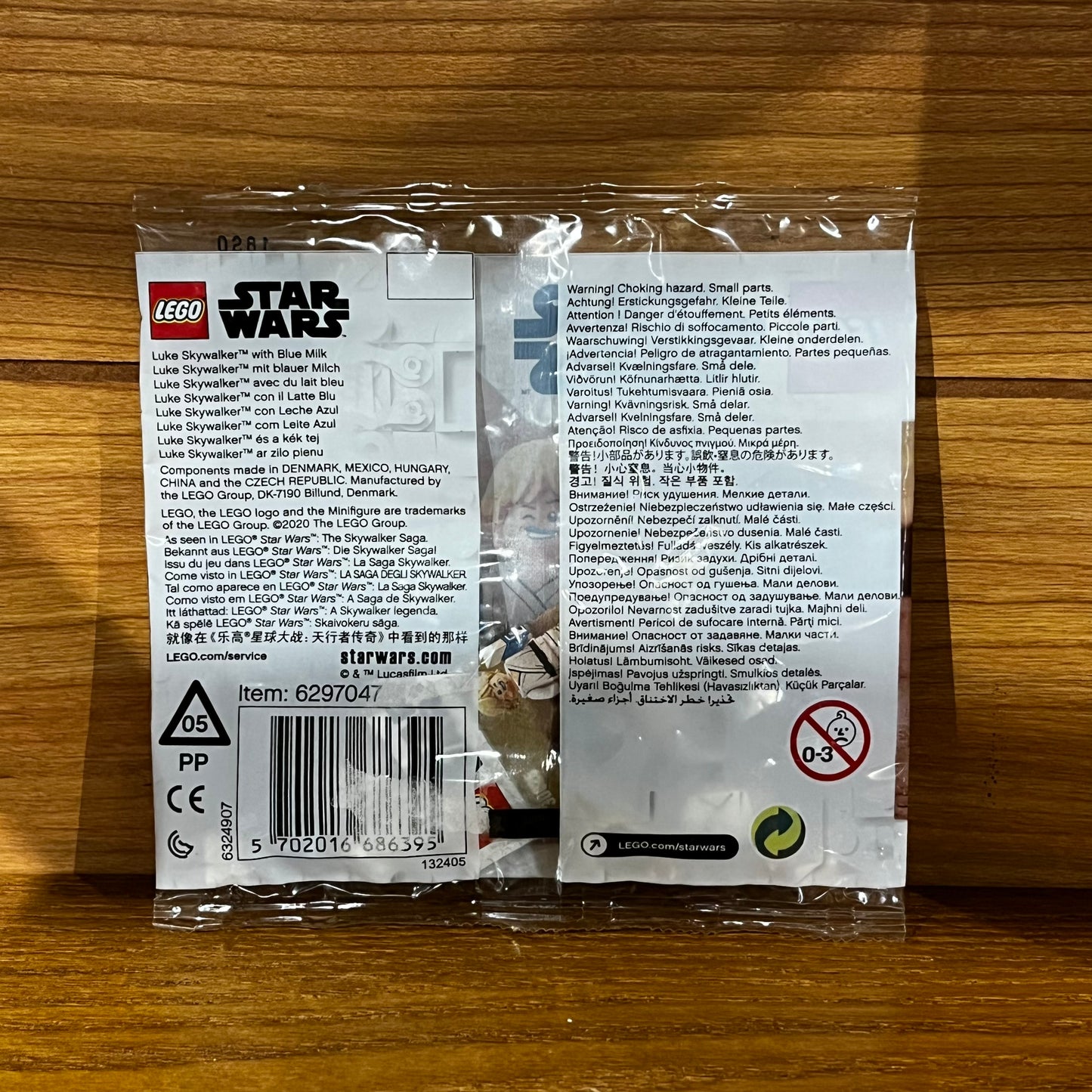 Star Wars Luke Skywalker with Blue Milk Polybag Lego 30625 new