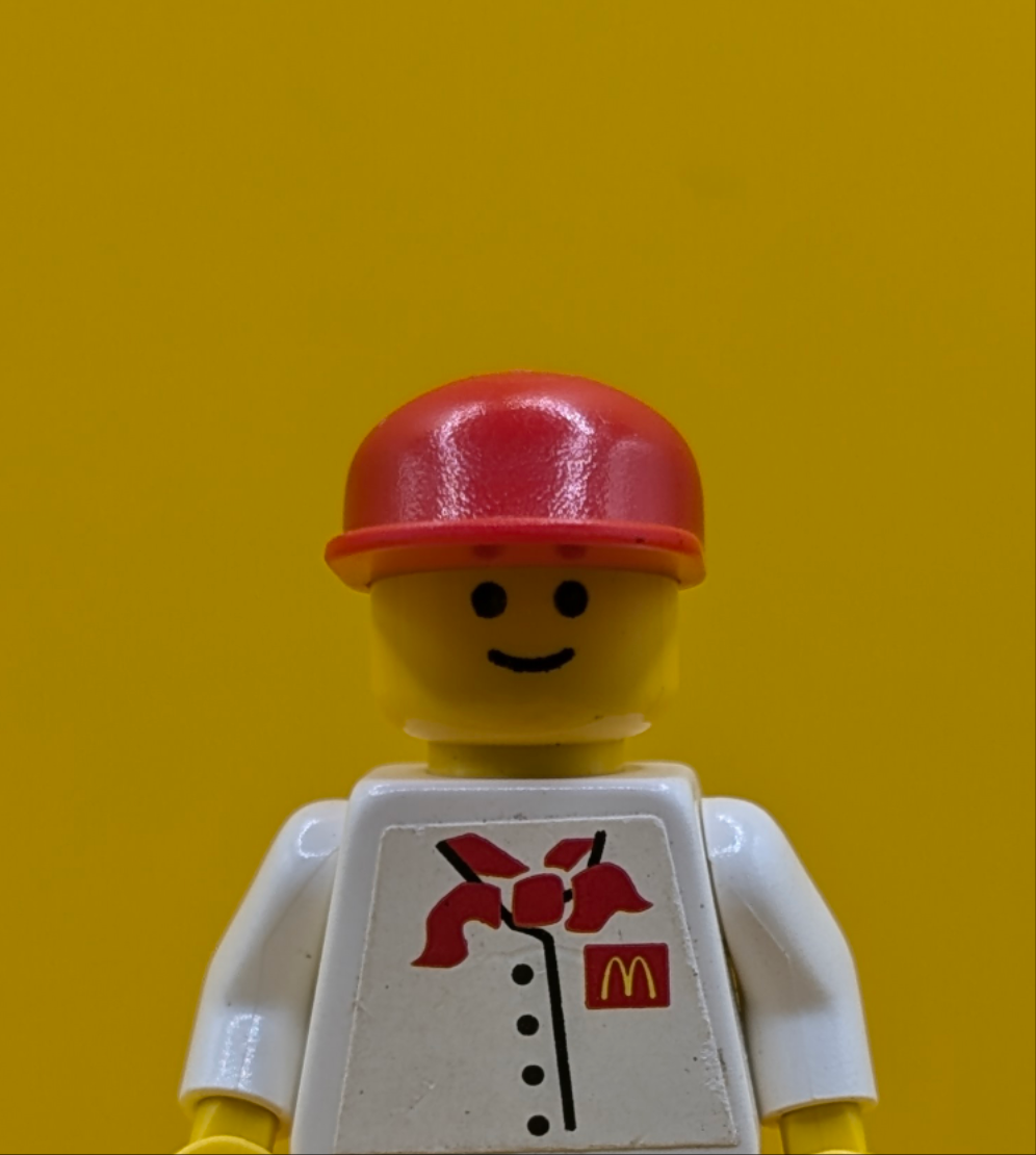 Chef chef015s White Torso 4 Buttons McDinalds Logo Minifigure Lego