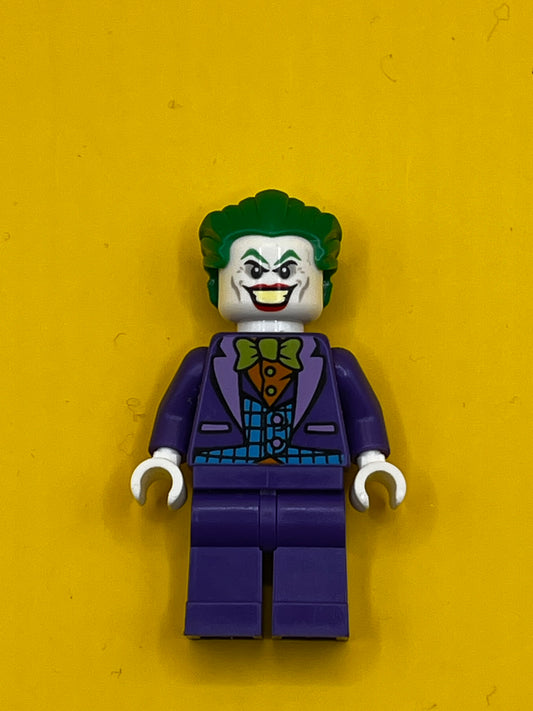 Lego The Joker Minifigure sh515 Medium Azure Vest, Lime Bow Tie, Large Smile/Frown