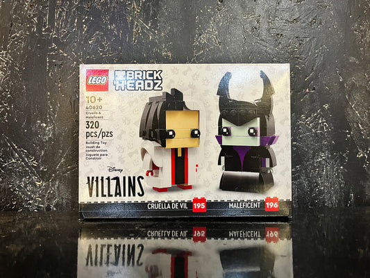 40620 Cruella & Maleficent Brickheadz Disney Villains Lego Set