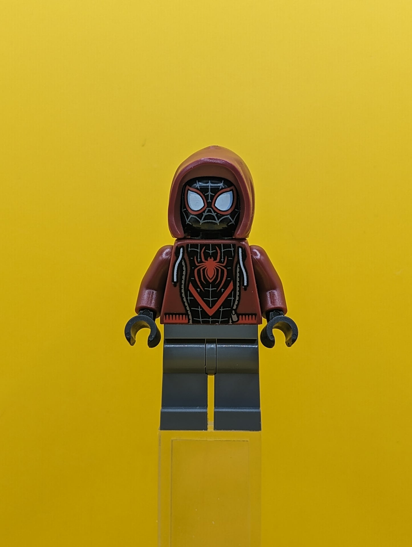 Miles Morales sh0943 Spider Man Dark Red Hood Marvel Minifigure Lego