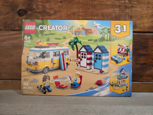 31138 Beach Camper Van Creator 3 in 1 Lego Set