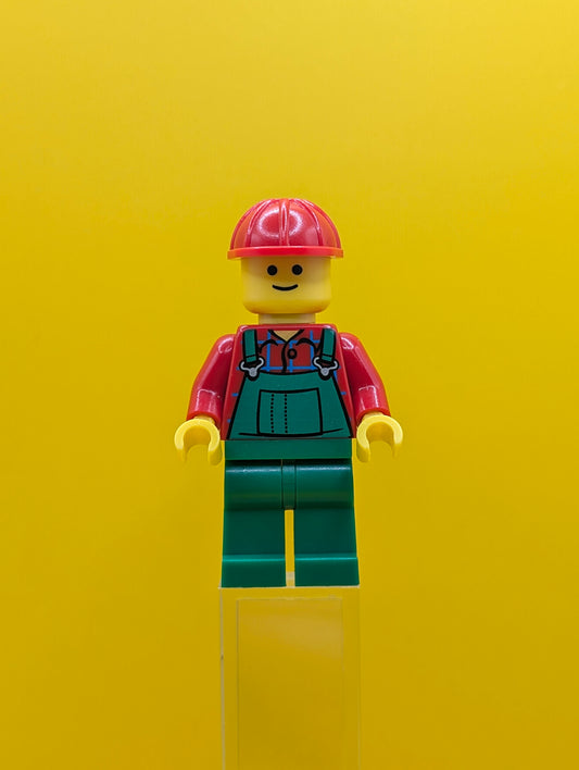 Farmer twn106 Overalls Green City Town Minifigure Lego
