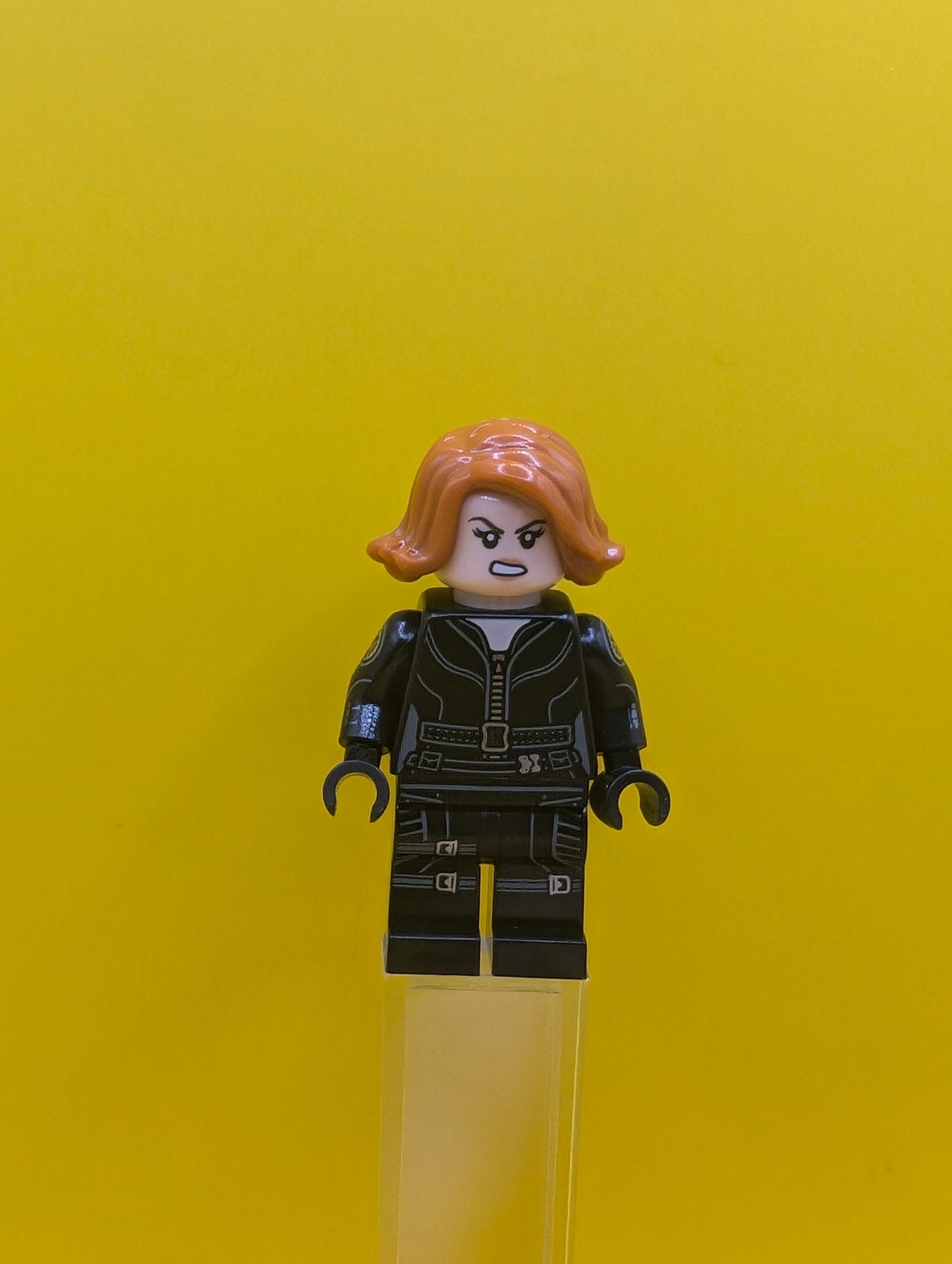 Black Widow sh0922 Black Jumpsuit Dark Orange Hair Minifigure Lego