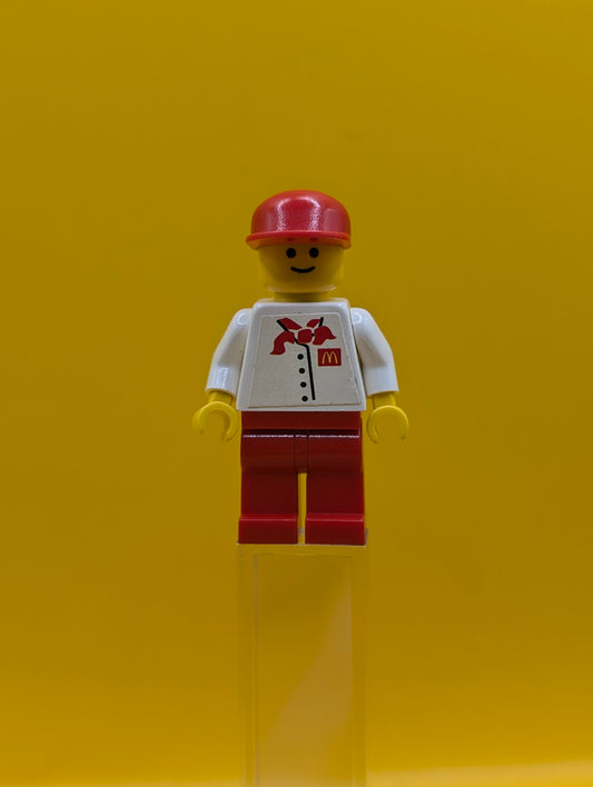 Chef chef015s White Torso 4 Buttons McDinalds Logo Minifigure Lego