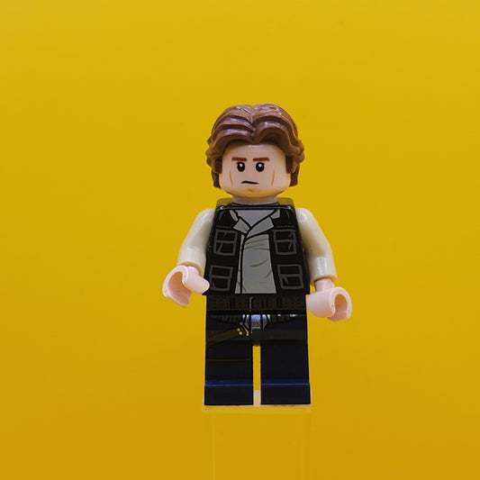 Han Solo Blue Legs Vest With Pockets Wavy Hair Minifigure Lego sw0771