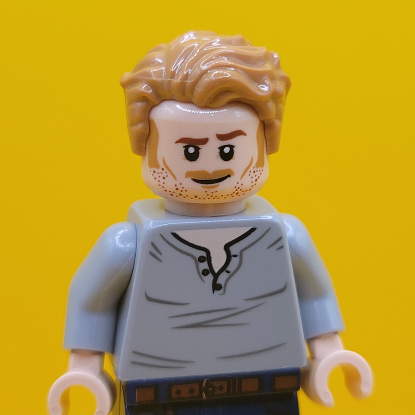 Owen Grady jw048 Open Neck Shirt Jurassic World Minifigure Lego