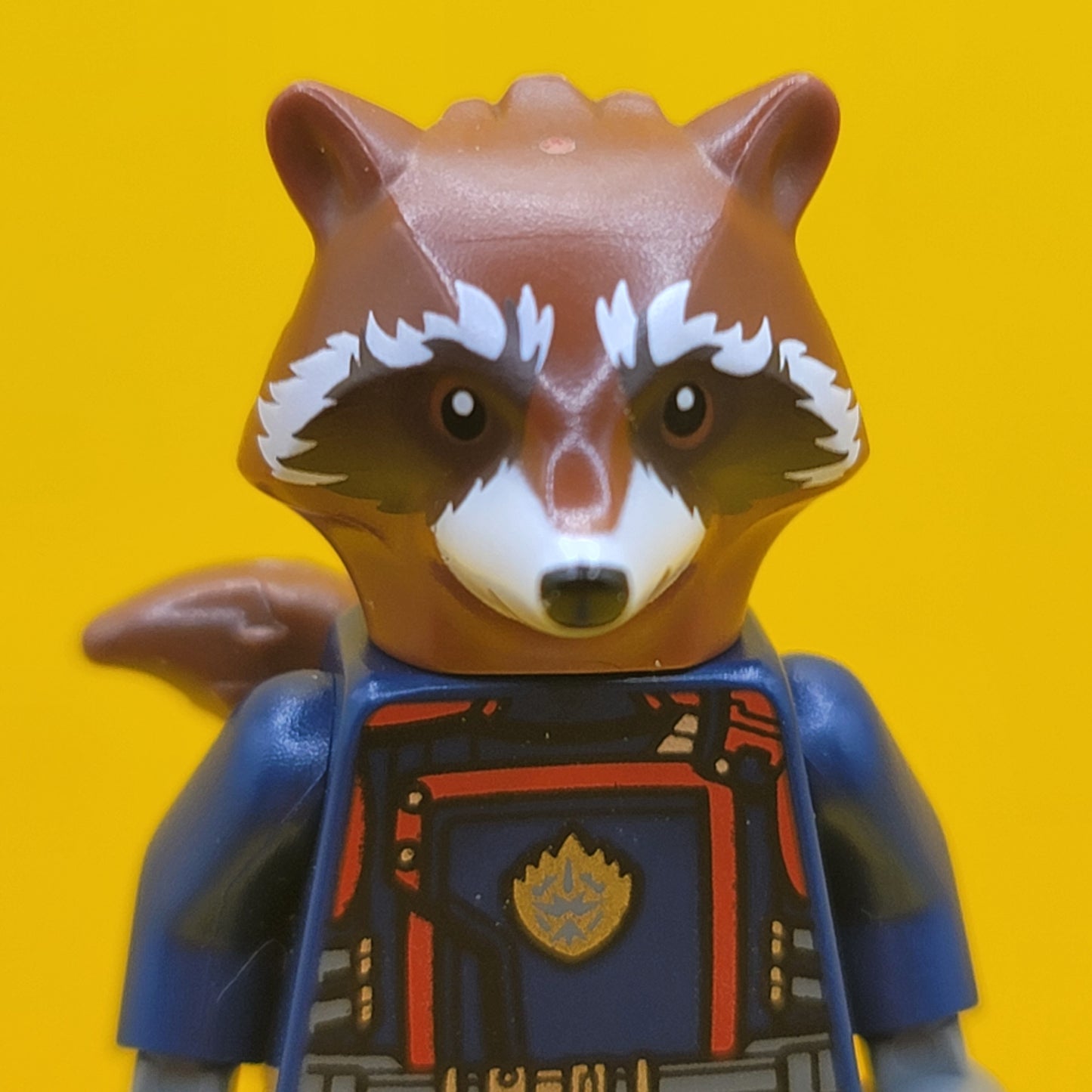 Rocket Raccoon sh0875 Dark Blue Suit Reddish Brown Head Lego Minifigure