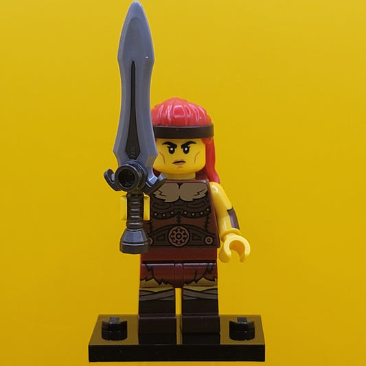 Fierce Barbarian col25-11 CMF Series 25 Minifigure Lego (Complete Set, with stand and accessories)