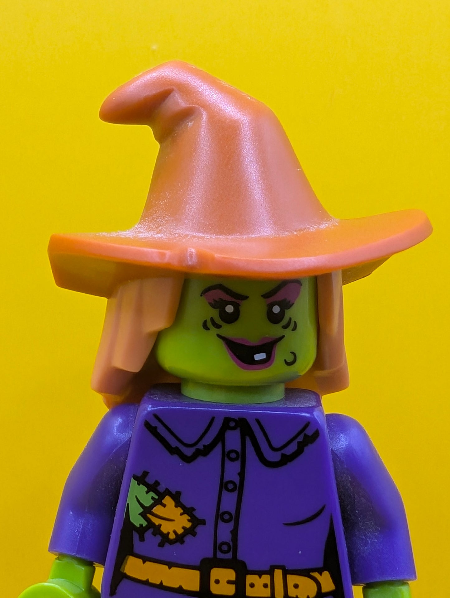 Wacky Witch hol173 Dark Orange Floppy Hat Minifigure Lego