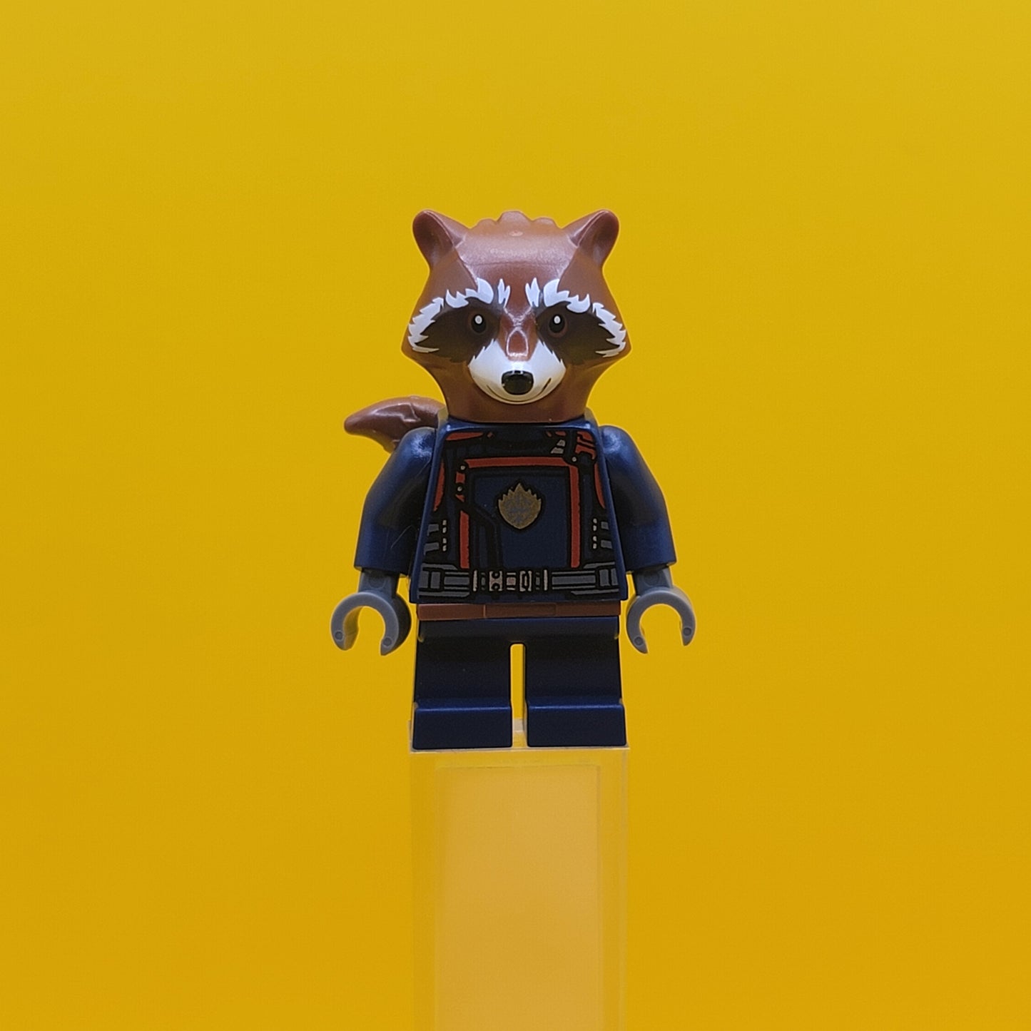 Rocket Raccoon sh0875 Dark Blue Suit Reddish Brown Head Lego Minifigure