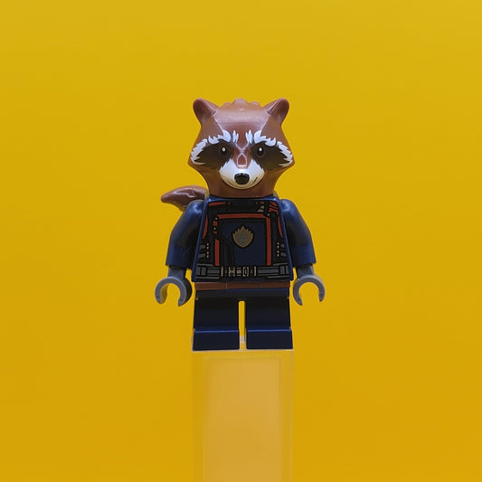 Rocket Raccoon sh0875 Dark Blue Suit Reddish Brown Head Lego Minifigure