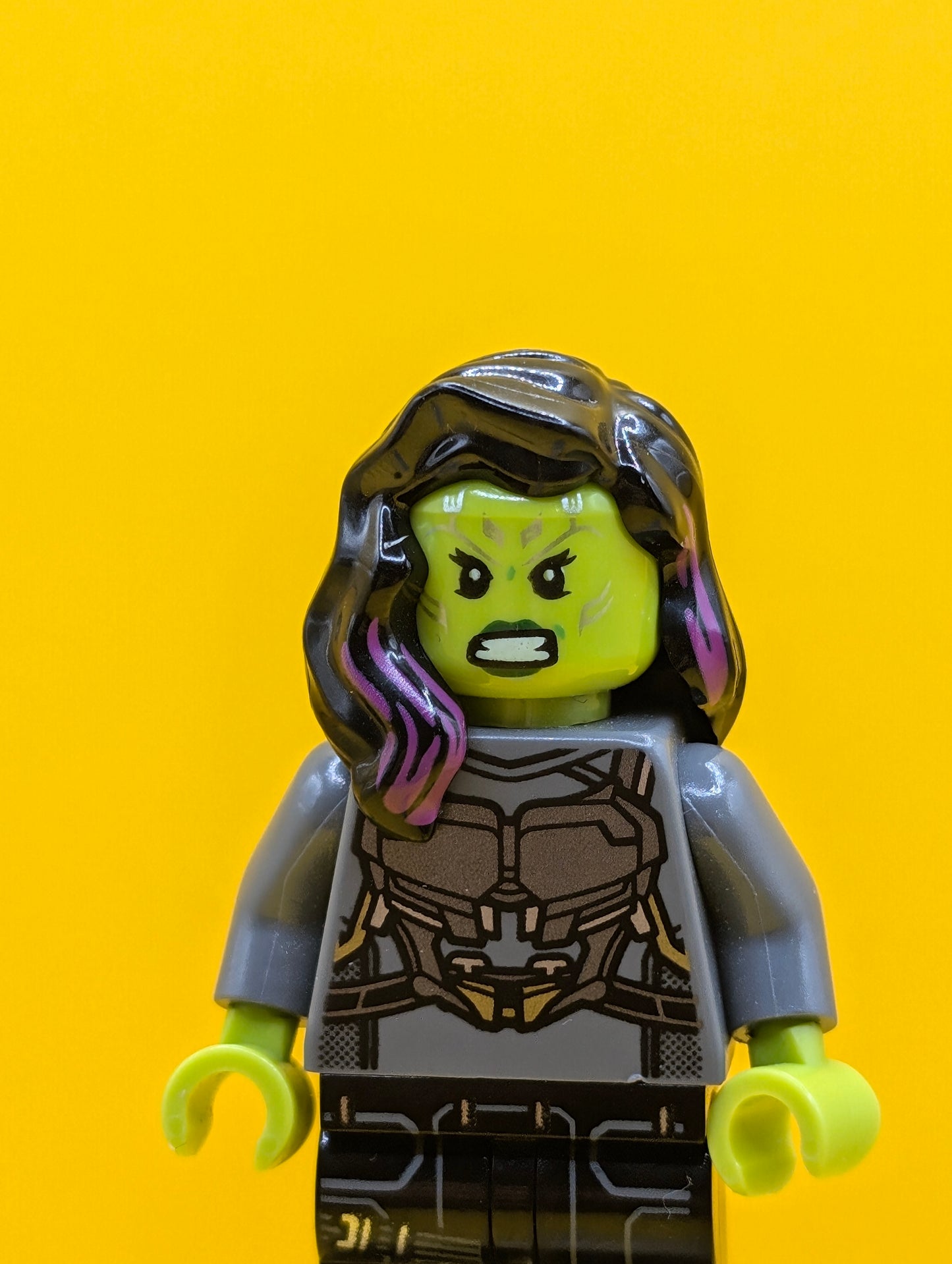 Gamora sh0388 Silver Armor Minifigure Lego