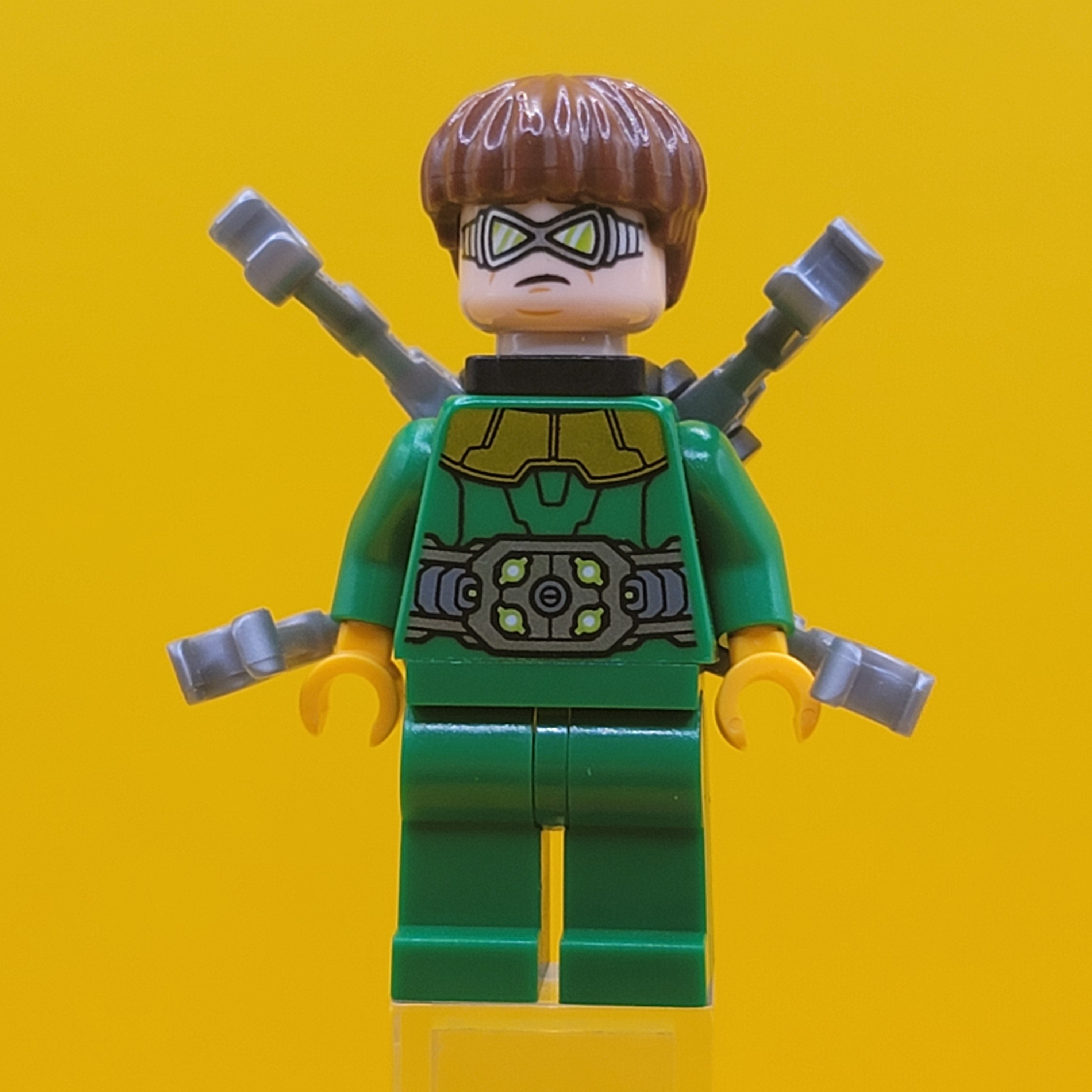 Dr Octopus Sh0548 Otto Octavius Green Outfit Short Mechanical Arms Lego Marvel Minifigure