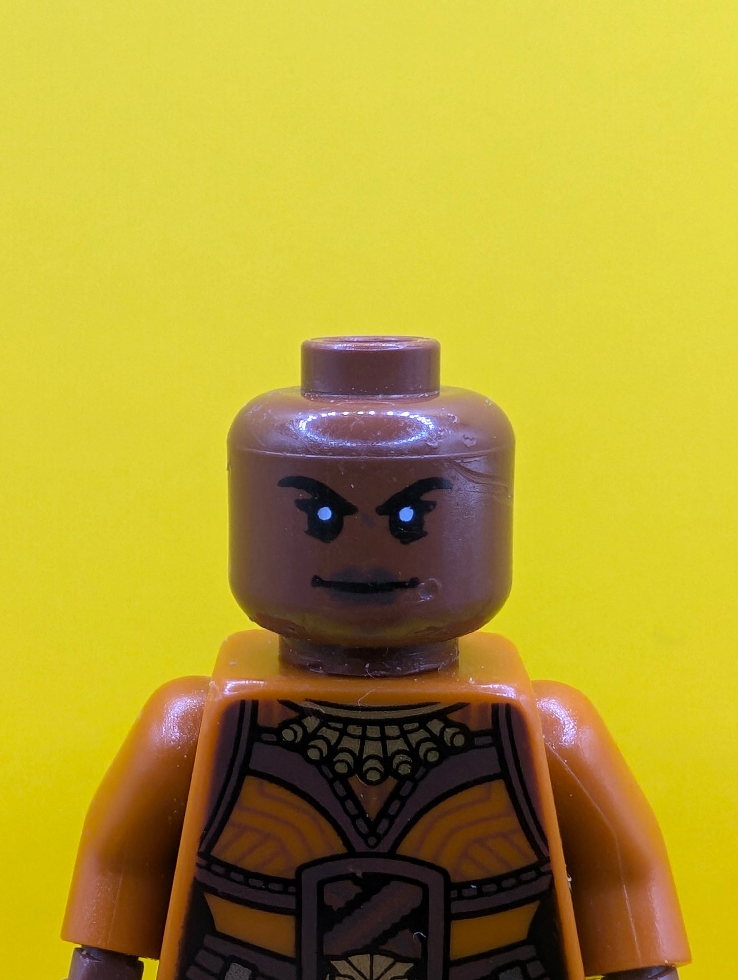 Okoye sh0476 Dark Orange Top Marvel Minifigure Lego