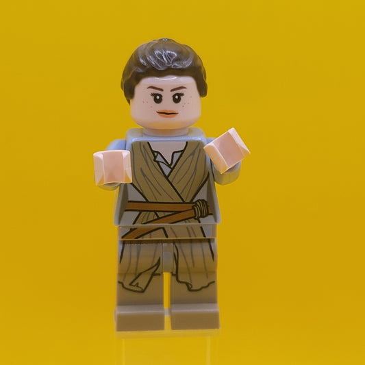 Rey sw0677 Dark Tan Tied Robe Star Wars Minifigure Lego