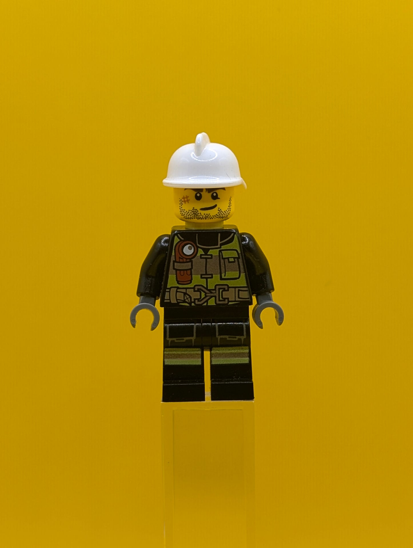 Fire- cty0302 Reflective Stripes City Minifigure Lego