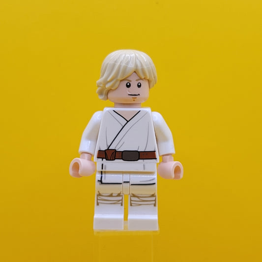 Luke Skywalker Tatooine White Legs Stern Smile Face Print sw0778
